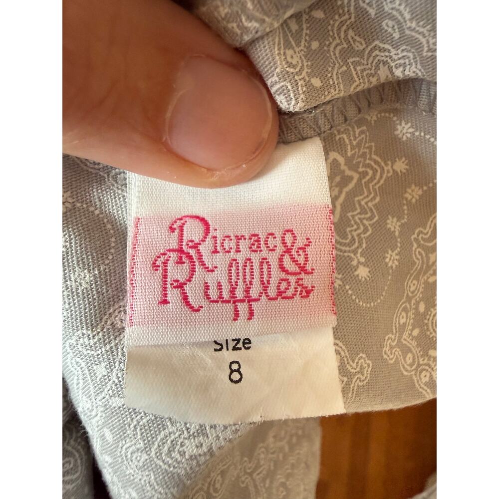 Ricrac & Ruffles Rodeo Western Top Size 6 - Picture 5 of 7